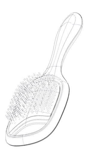 Wooden Paddle Hair Brush