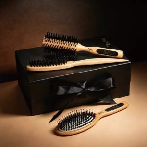 Wooden Grooming Brush Gift Box