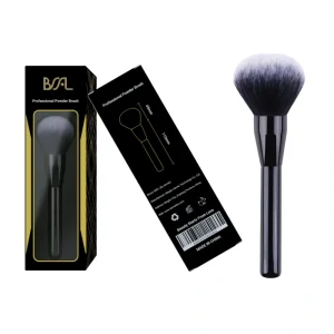 Luxury custom black and Naples yellow makeup brush box for BSFL, showcasing premium B2B packaging and OEM branding.